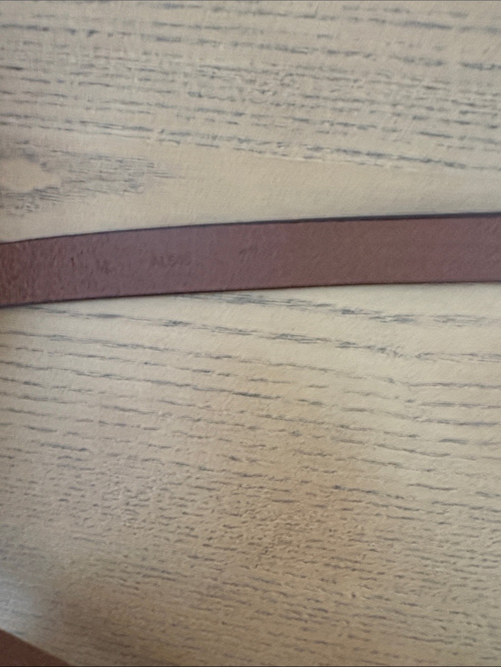 NWOT - Madewell - Skinny Leather Belt - Pecan - Size M - Picture 3 of 3